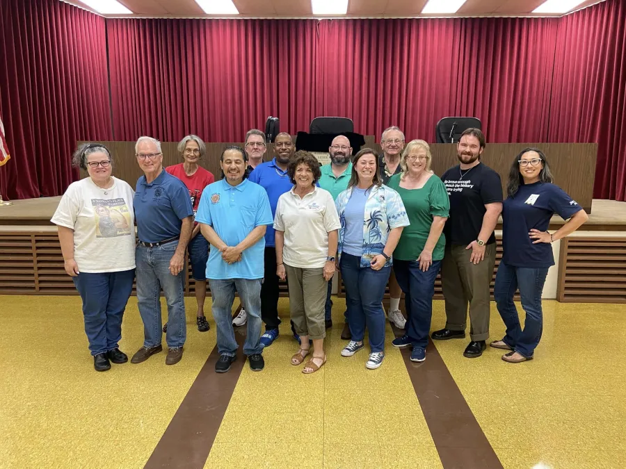 Group of union members just after being sworn in as Executive Board members